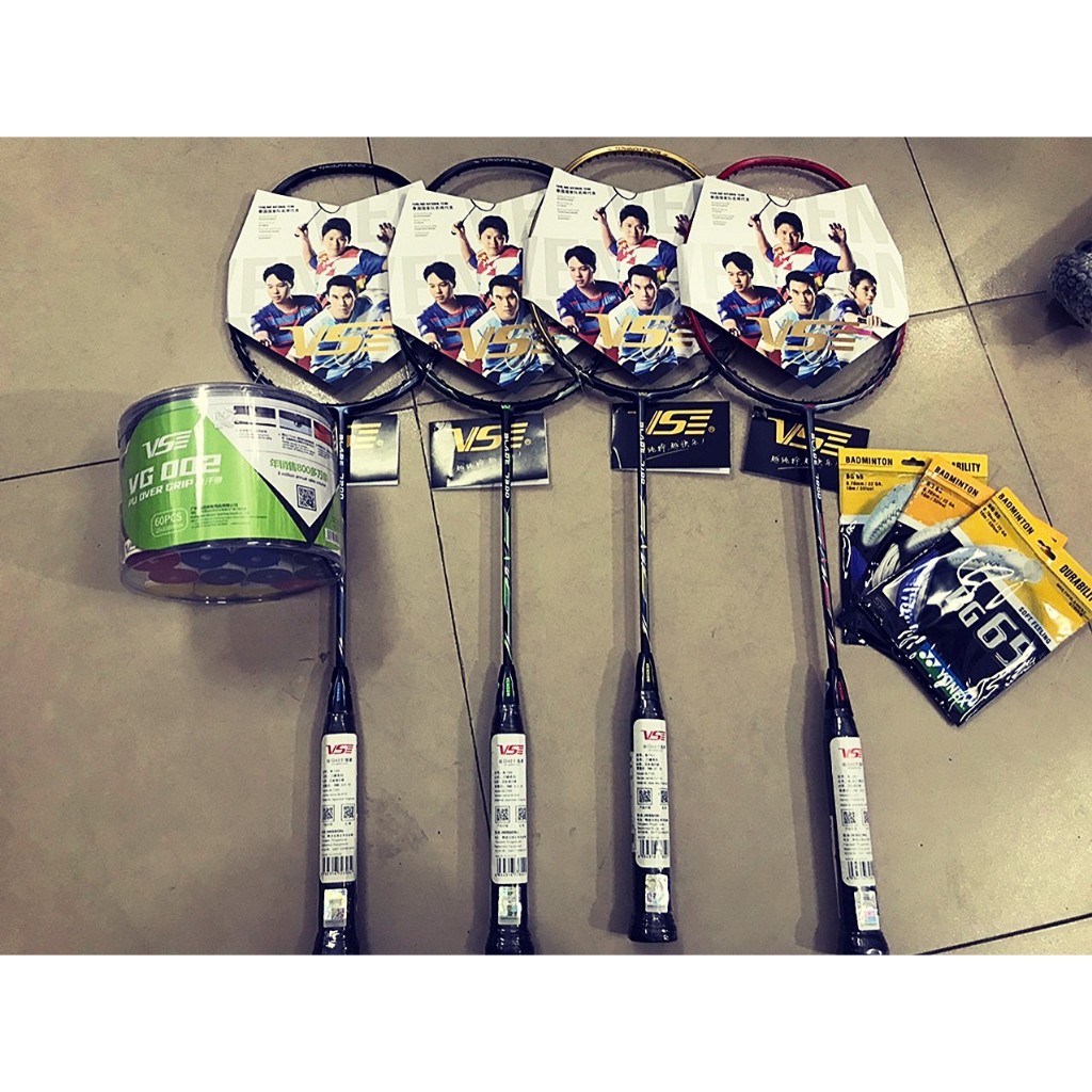 Vợt cầu lông VS CHÍNH HÃNG khung carbon chịu lực căng tới 13,5kg