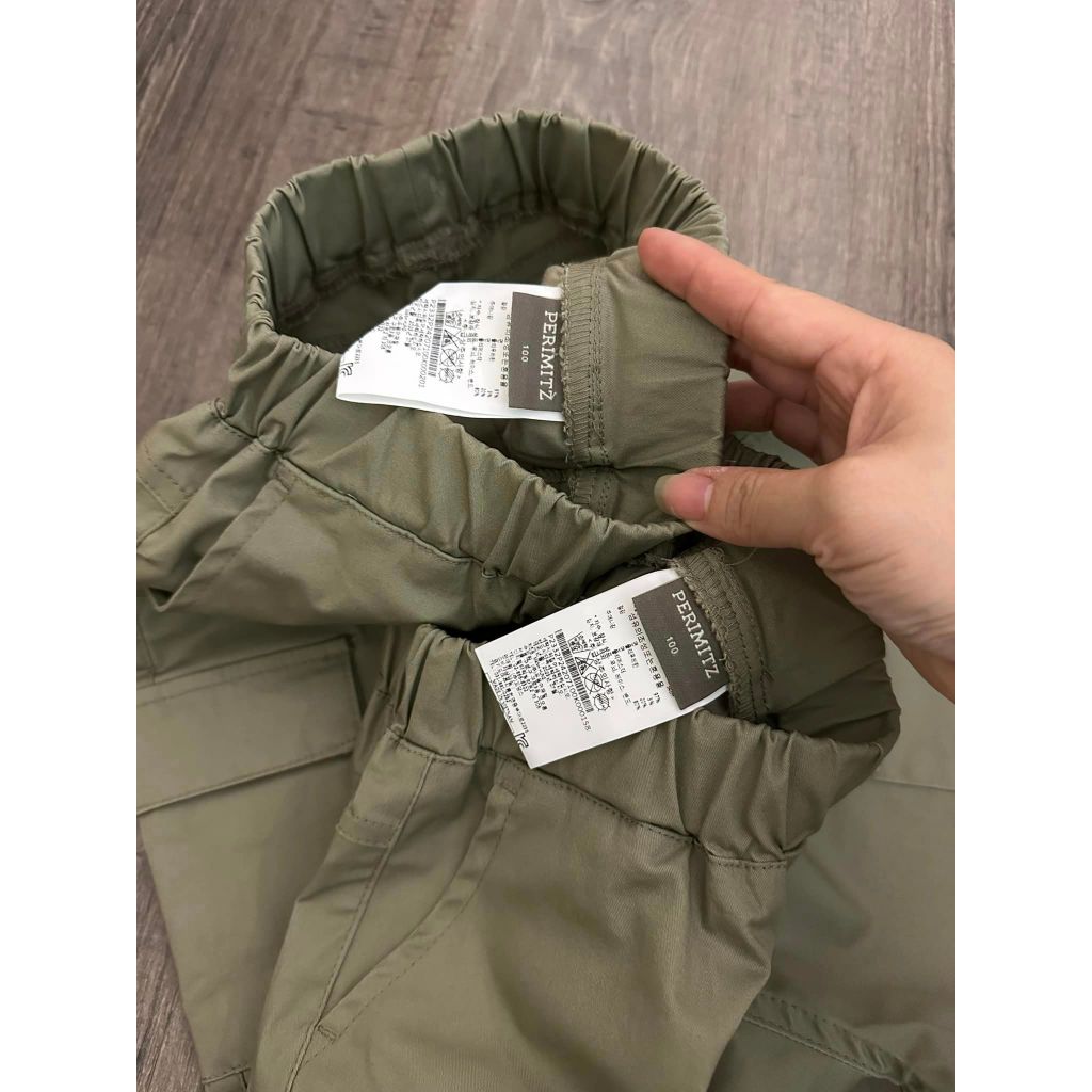 Quần kaki túi hộp rêu xuất Hàn