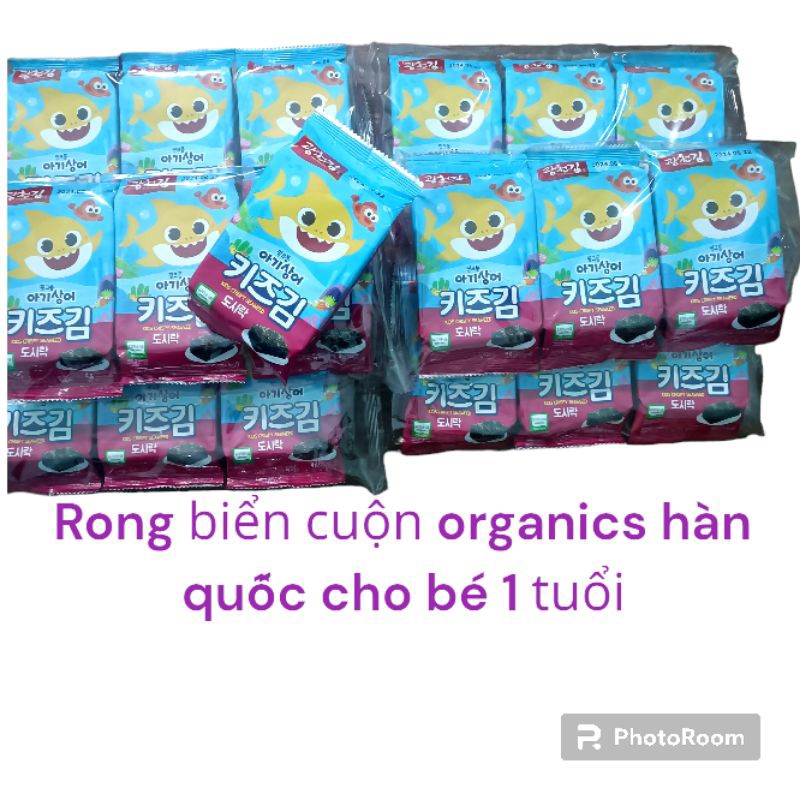 Rong biển fingfong cuộn ăn liền cho bé 1tuổi bổ sung chất xơ, Fe, canxi, magiê...