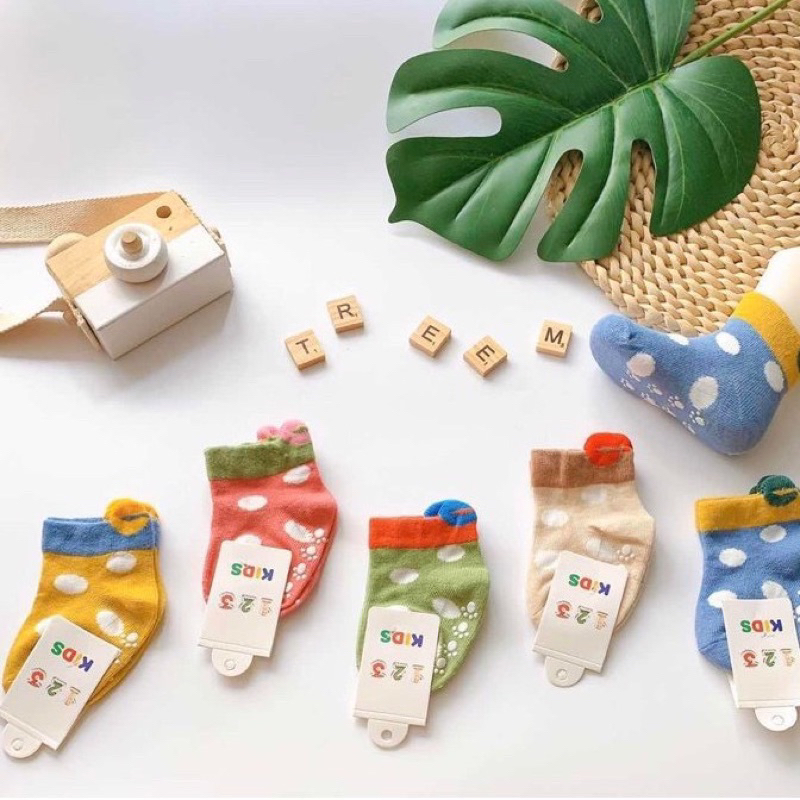 Set 10 đôi tất thu đông giữ ấm cho bé 0-4 tuổi