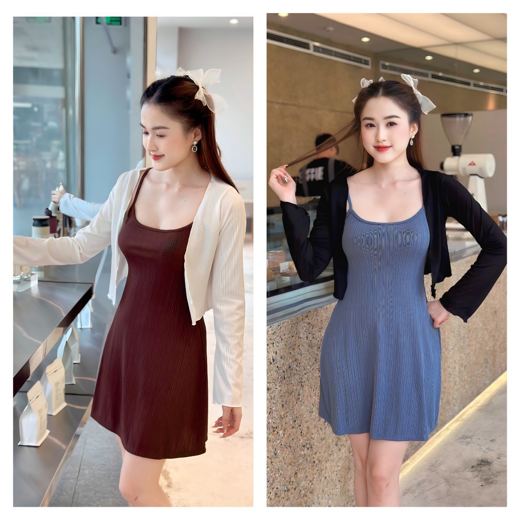 Áo cardigan nữ lưới tay dài hoa nổi , áo carigan trơn xịn co dãn nhiều dễ mix đồ - A26, A27