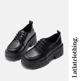 [ SẴN - HOẢ TỐC ] Giày oxford thắt dây bản mới nhất, đế răng cưa đế cao 5cm chất liệu PU cao cấp thời trang dành cho nữ