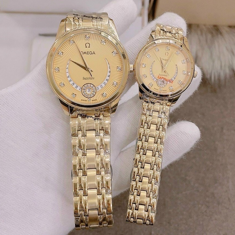 Đồng Hồ Cặp Đôi 0mega Sapphire OM042 Mặt Trăng khuyết Máy Pin Nhật Chống Xước Tuyệt Đối BẢO HÀNH 12 THÁNG