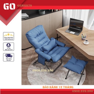 Ghế thư giãn ngồi đọc sách, xem tivi, đi du lịch, gấp gọn thuận tiện, chất liệu nỉ nhung cao cấp - BH 12 tháng - V0767