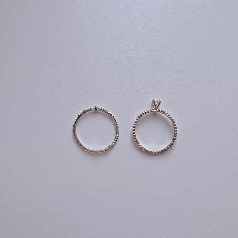 Nhẫn bạc nữ Phuc Minh Jewelry đính đá nhỏ đơn giản xinh xắn