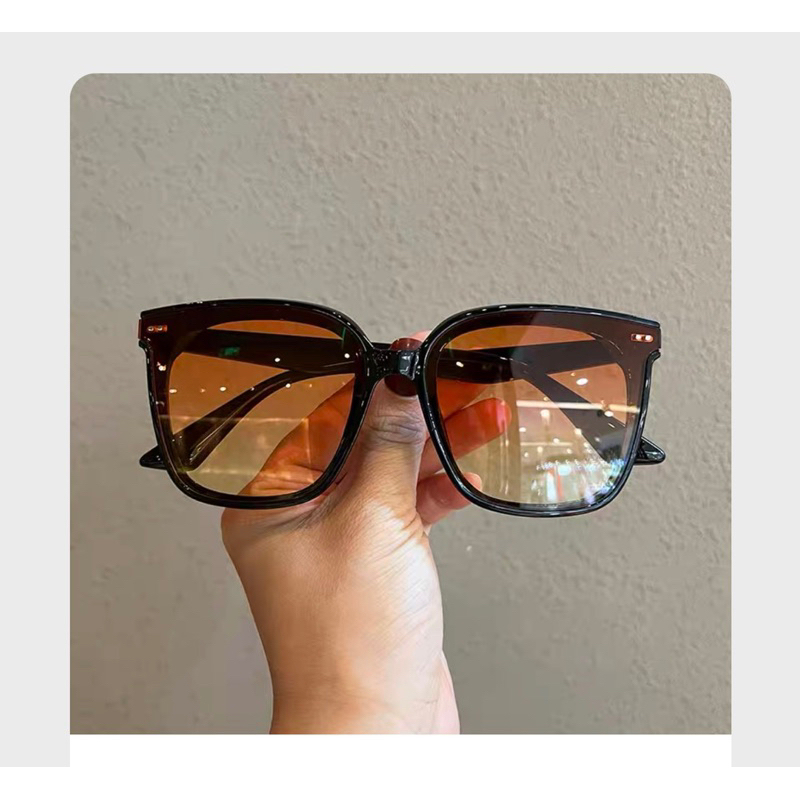 Kính Râm Hiệu Mắt Kính Nam Nữ Locell2025 Cao Cấp Siêu Bền Chống Tia UV trà - cam - trắng sữa - xám tây