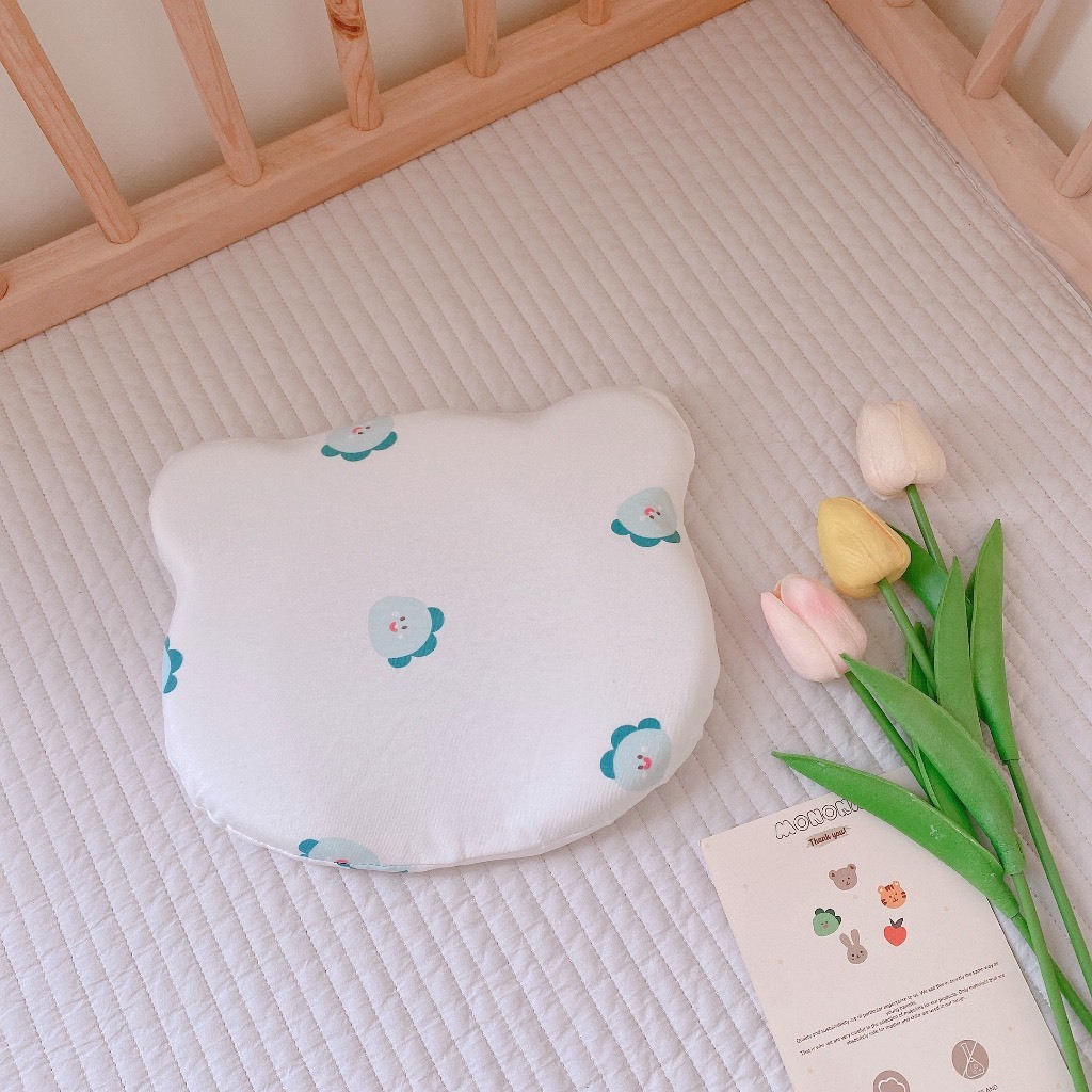 Gối Cao Su Non Chống Bẹp Đầu MONONA Cho Bé Sơ Sinh