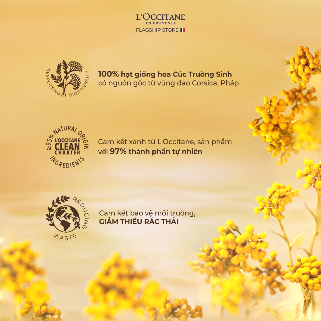 [Mã COSLUX09 giảm 120K đơn 1500K] Dầu Dưỡng Trẻ Hóa Da L'Occitane Immortelle Divine Youth Oil 30ml