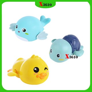 Đồ chơi cho Bé trong nhà tắm, rùa, cá heo, vịt vặn cót