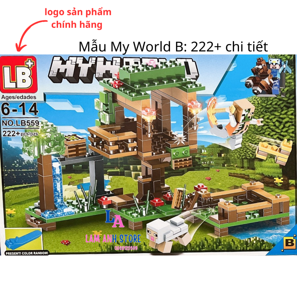 Bộ lắp ráp  lego-myworld Lam Anh store, hộp đồ chơi lego Ninjago giúp bé phát triển