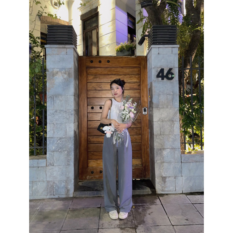 Quần tây ống dài rộng Rosy Pants