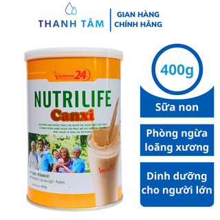 Sữa Canxi Nutrilife chính hãng 400g - VIETNAM24H- Phòng ngừa loãng xương, phục hồi sức khỏe, tăng sức đề kháng