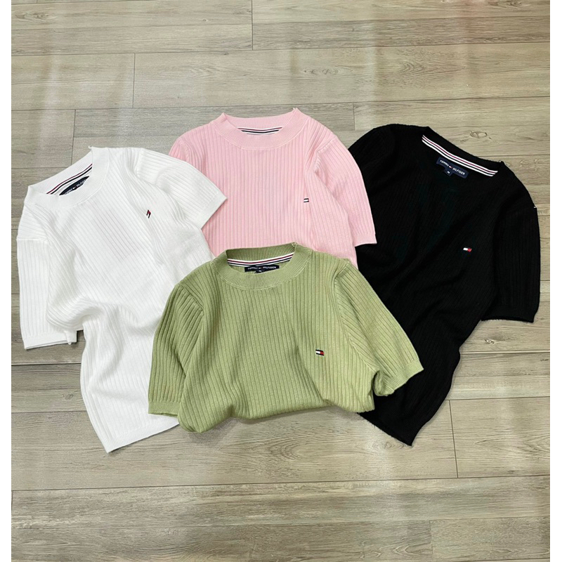 Áo len dệt kim thêu logo TM