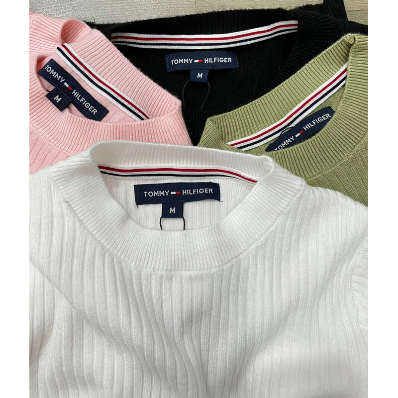 Áo len dệt kim thêu logo TM