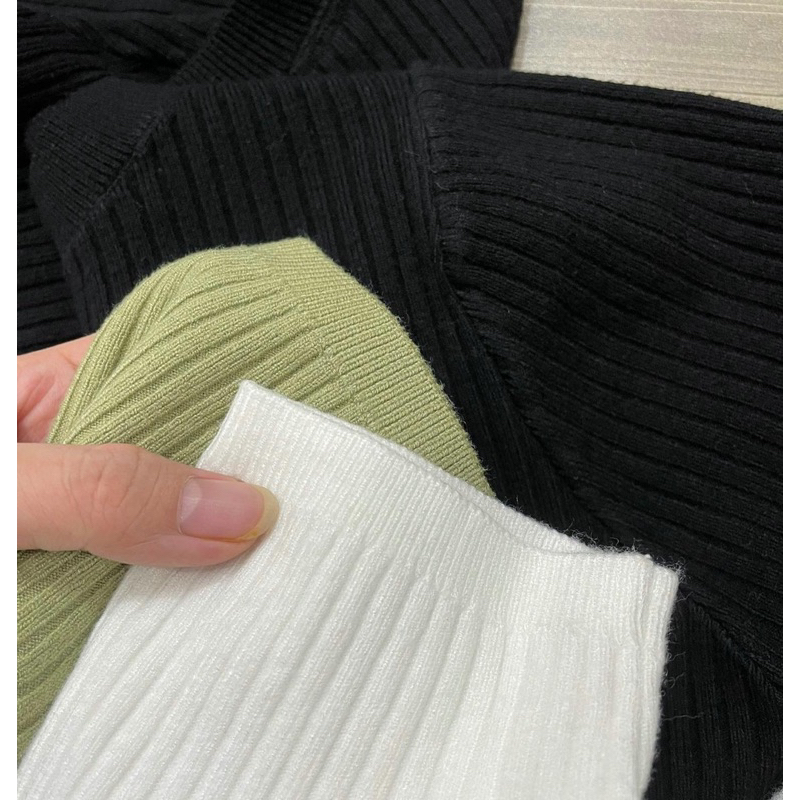 Áo len dệt kim thêu logo TM