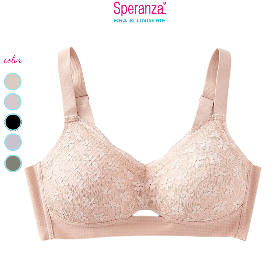 Áo Ngực Không Gọng Speranza, Mút Mỏng, Phối Ren Mềm Mại, Tạo Nét Đẹp Sexy Quyến Rũ - SPA3177