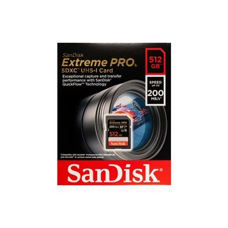 Thẻ nhớ Máy Ảnh SDXC SanDisk Extreme Pro U3 V30 1133x 512GB đọc 200MB/s ghi 140MB/s (Đen)