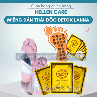 10 miếng dán chân thải độc detox lanna foot patch