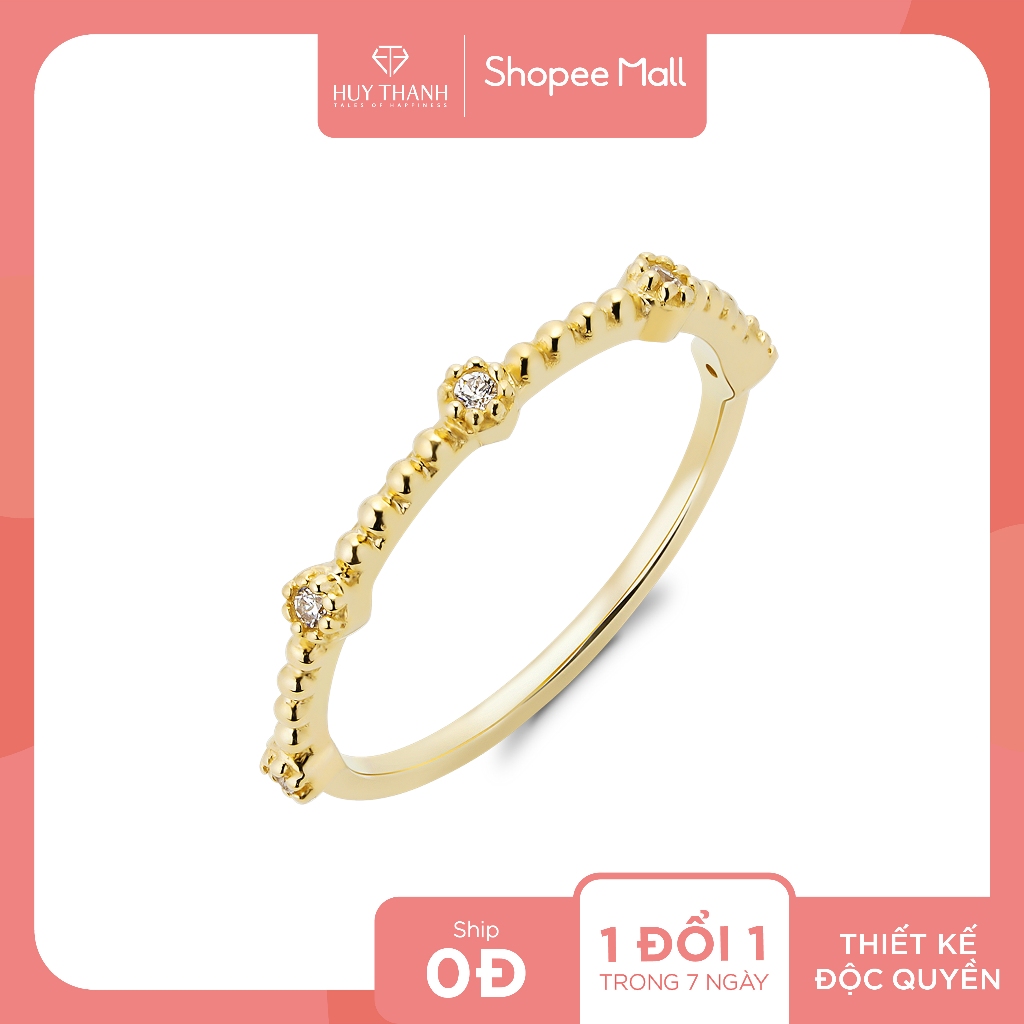 Nhẫn Nữ Vàng Tây 14k NLF443 Huy Thanh Jewelry