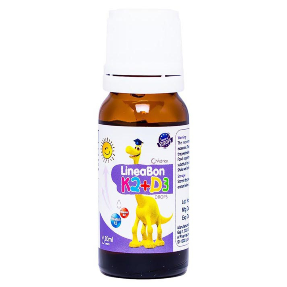 LineaBon Vitamin D3 K2 10ml Vitamin Hấp Thụ Canxi Giúp Tăng Chiều Cao Cho Bé Chính Hãng Bibo Mart