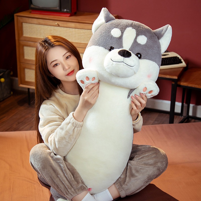 Gấu Bông Gối Ôm Chó Shiba Lông Thỏ Mềm Mịn Gối Ôm Cho Bé Đáng Yêu - G126 - Babi mama