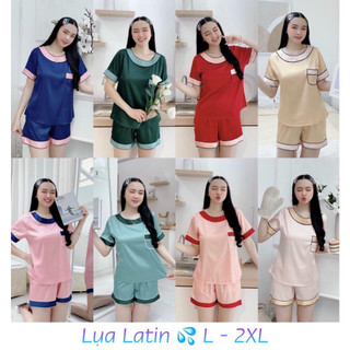 🎋 FULLSIZE L-2XL) ĐỒ BỘ NGỦ LỤA LATIN IN 3D THIẾT KẾ SIÊU ĐẸP ⚜️