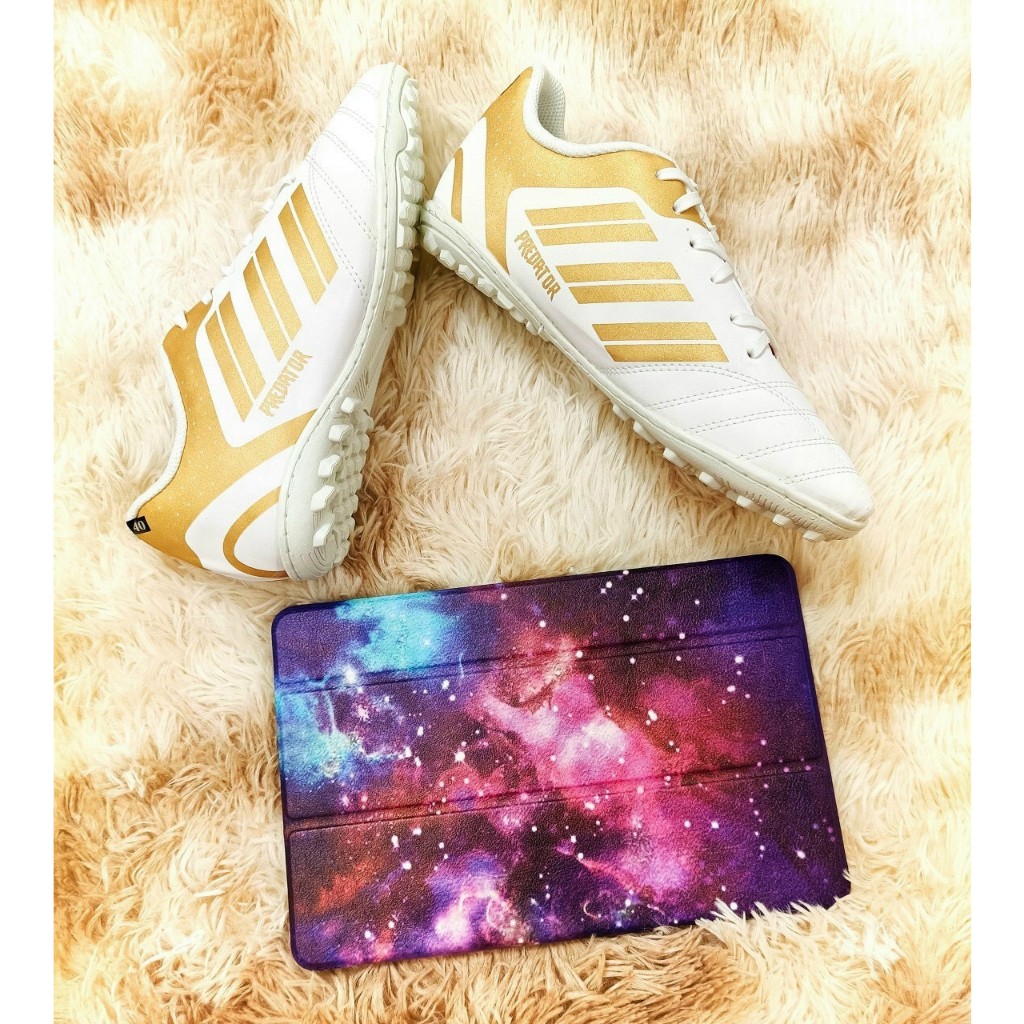 GIÀY ĐÁ BÓNG SÂN CỎ NHÂN TẠO 3 SỌC PREDATOR CAO SU KHÂU FULL