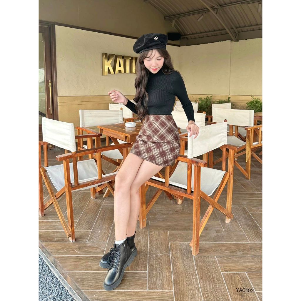 Áo len cổ cao 3p tay dài phong cách hàn quốc CHIBEST YAC102