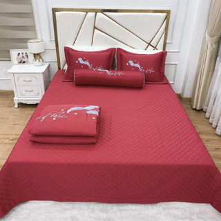 Vỏ Chăn lụa chần bông kích thước 1m9x2m1, Chăn chần bông có khóa kéo có thể lồng ruột