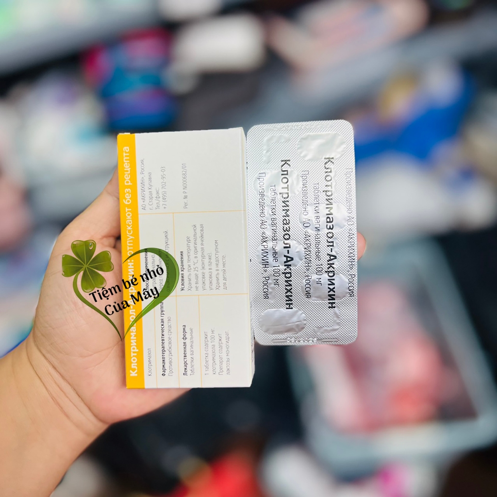 Akihin Clotrimazol 100 mg làm sạch hàng nga