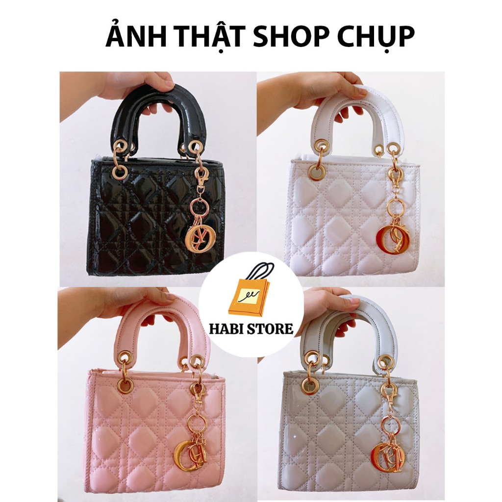 Túi xách nữ dáng vuông da bóng hàng hot mẫu mới thời trang, Túi xách nữ cầm tay đeo chéo M156