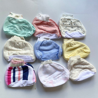 Set 3 đôi bao chân cho bé sơ sinh chất thun cotton vải mềm nhiều họa tiết