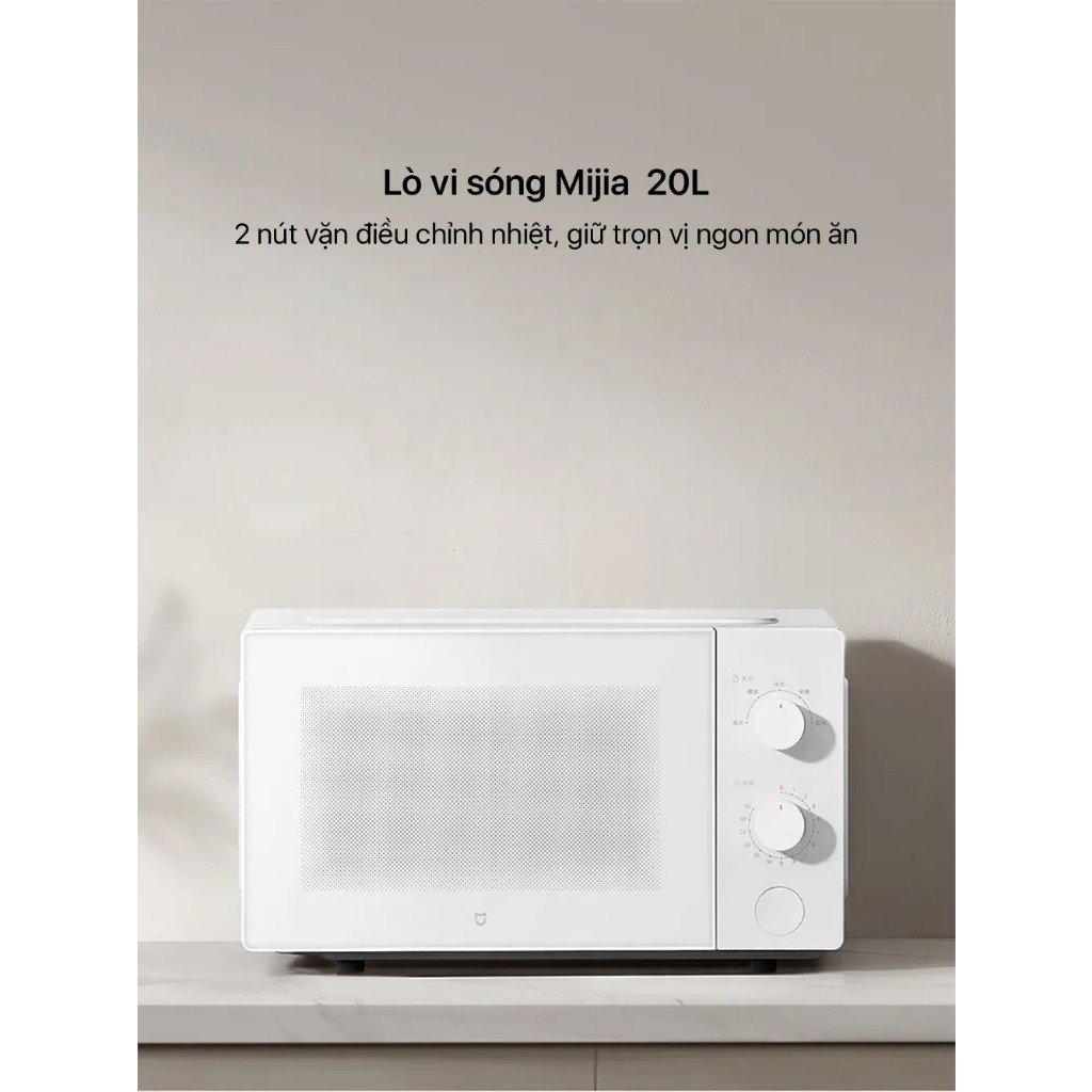 Lò vi sóng thông minh Xiaomi Mijia MWB020 dung tích 20L công suất 700W, làm nóng 360 độ - Hàng chính hãng