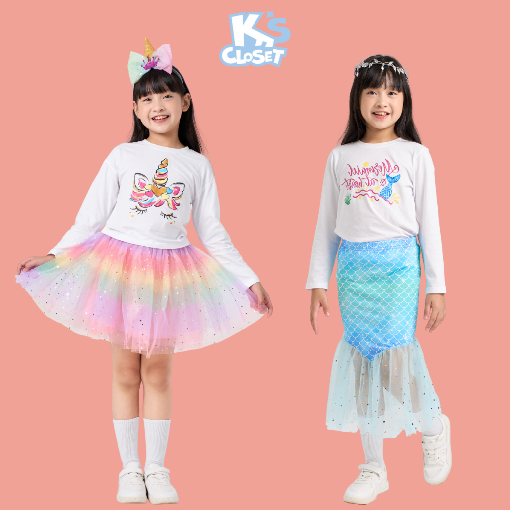 Set Áo Và Chân Váy Cho Bé Gái Từ 10-40kg (2-10 Tuổi) K's Closet KT046THF/ KT022THF/ KT070THF/ KT112THF