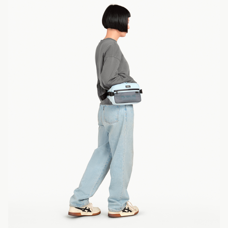 Túi đeo hông BAMA Mesh Fabric Bumbag MF902 túi bao tử nhiều ngăn tiện dụng túi đeo bụng thể thao kháng nước