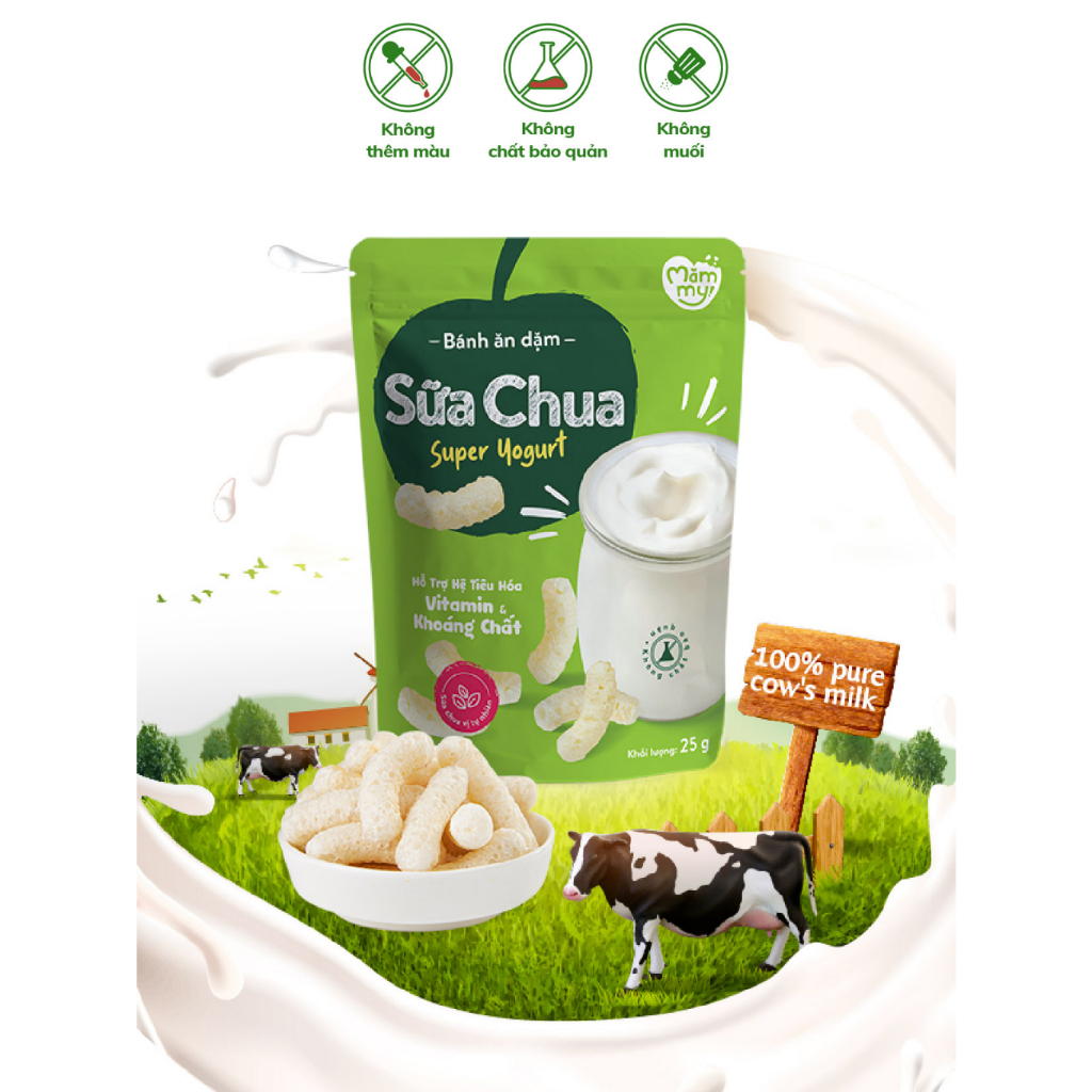 Bánh ăn dặm Mămmy giàu chất xơ, vitamin và khoáng chất, hình que ngắn - 25 gram