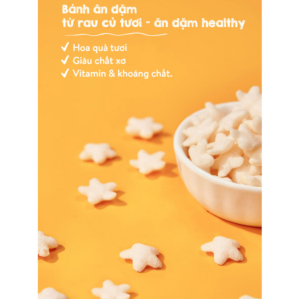 Bánh ăn dặm Mămmy giàu chất xơ, vitamin và khoáng chất, hình que ngắn - 25 gram