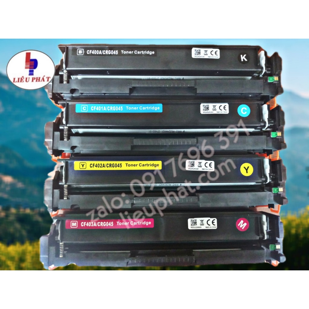 Mực in dùng máy HP Color LaserJet Pro M252dw, M252n, M274n, M277n, M277dw - Bộ 201A gồm CF400A, CF40