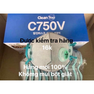 Khẩu trang C750V Hàn Quốc có van thở,chống độc,cản virus,lọc bụi,hóa chất