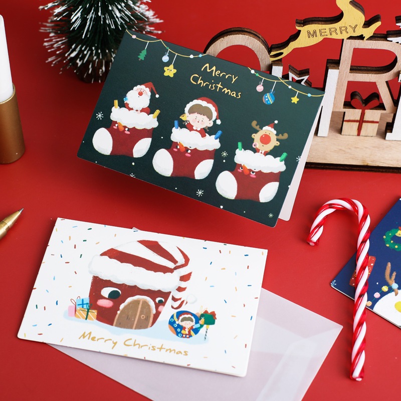 Thiệp Giáng Sinh Kèm Phong Bì - Thiệp Ghi Lời Chúc Giáng Sinh