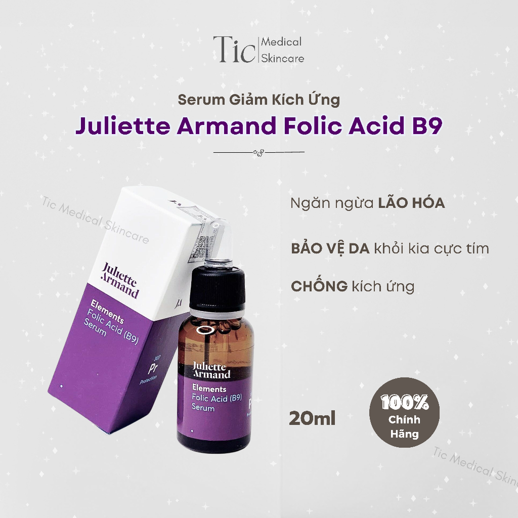 Serum Giảm Kích Ứng Juliette Armand Folic Acid B9 20ml - Tic Medical Skincare