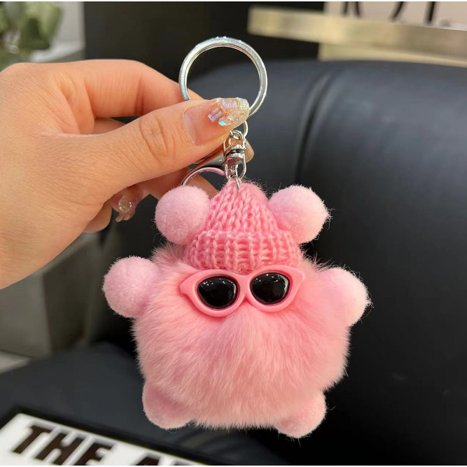 Móc Khóa Banh Xù Mini Dễ Thương Làm Quà Tặng