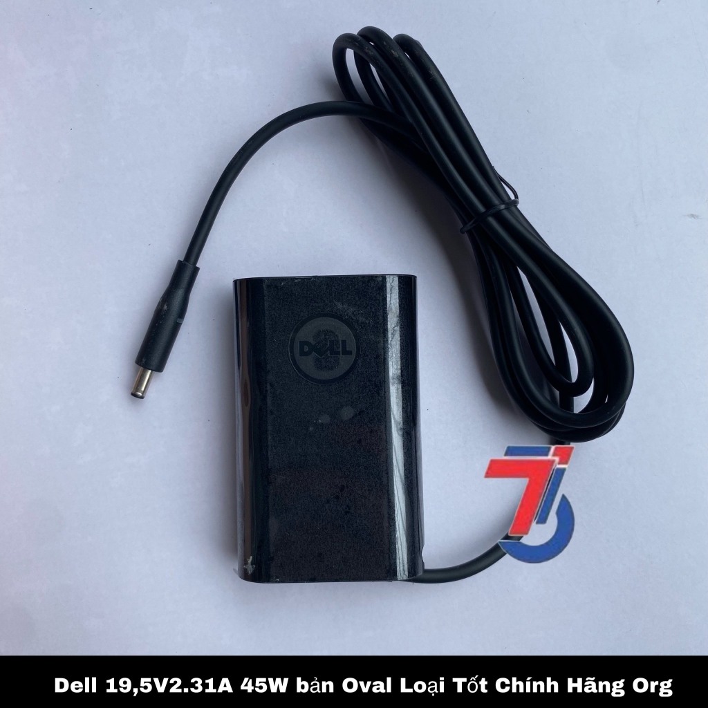 Sạc Laptop DELL 19,5V-2.31A  Chân Kim Nhỏ 4.5*3.0mm loại tốt bảo hành 12 tháng - Adapter Dell