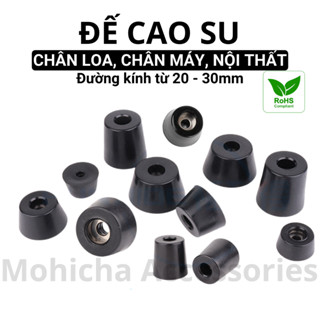 Đế cao su chân loa chân máy, đường kính từ 20-30 mm, có sẵn long đen tiêu chuẩn ROHS