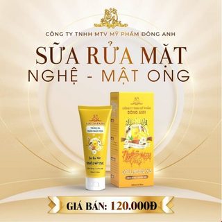 Sữa rửa mặt nghệ mật ong đông anh làm sạch da ngăn ngừa mụn, sữa rửa mặt collagen x3 100ml sạch sâu se khít lỗ chân lông
