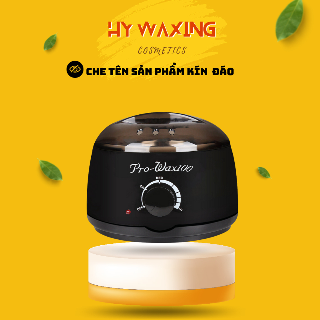 Nồi Nấu Sáp Wax Lông Tiệm HY WAXING PROWAX 100 - Làm Nóng Nhanh Và Tặng Kèm Que 8582.