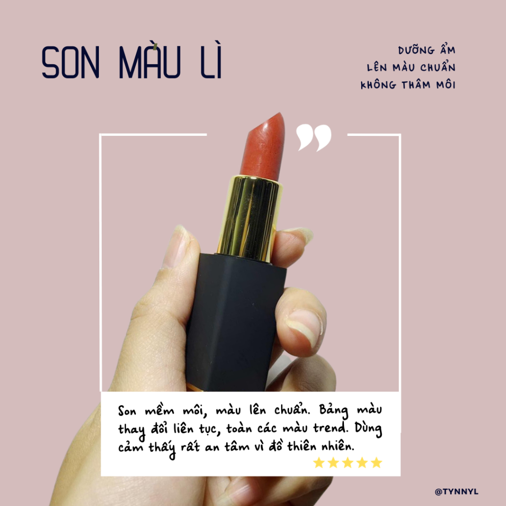 Son Dưỡng Hữu Cơ Không Chì Có Màu Dạng Thỏi