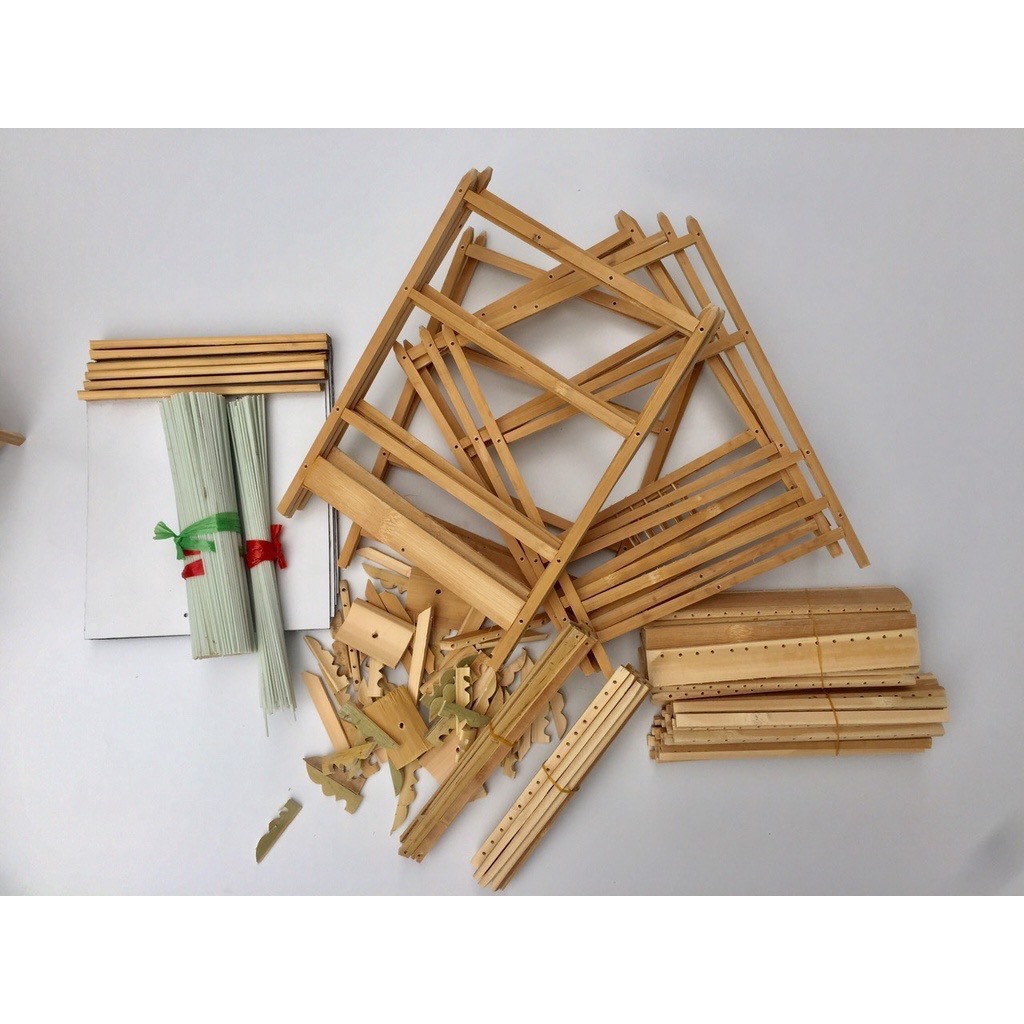 Khung lồng khuyên nan cáp quang,Khung lồng chim hút mật, chim khuyên tự ráp kèm móc, Lồng chim khuyên, hút mật