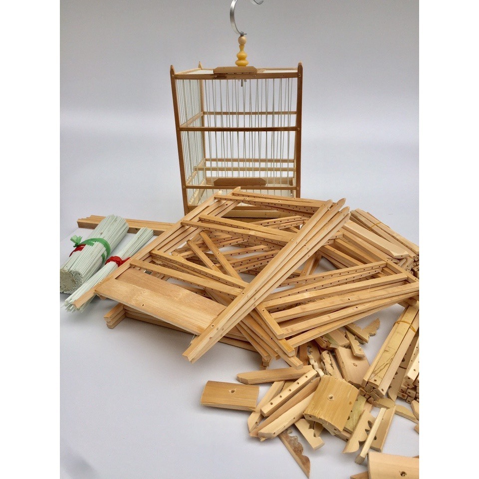 Khung lồng khuyên nan cáp quang,Khung lồng chim hút mật, chim khuyên tự ráp kèm móc, Lồng chim khuyên, hút mật