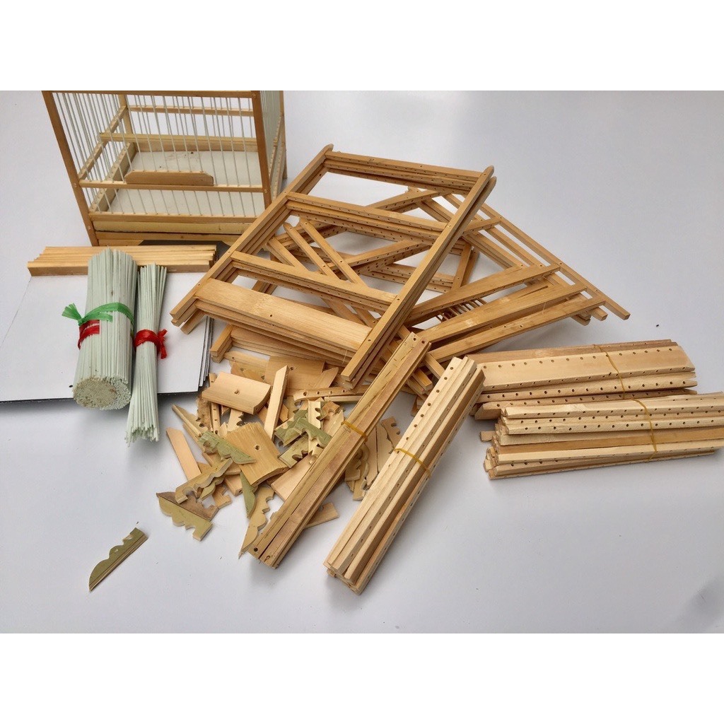 Khung lồng khuyên nan cáp quang,Khung lồng chim hút mật, chim khuyên tự ráp kèm móc, Lồng chim khuyên, hút mật